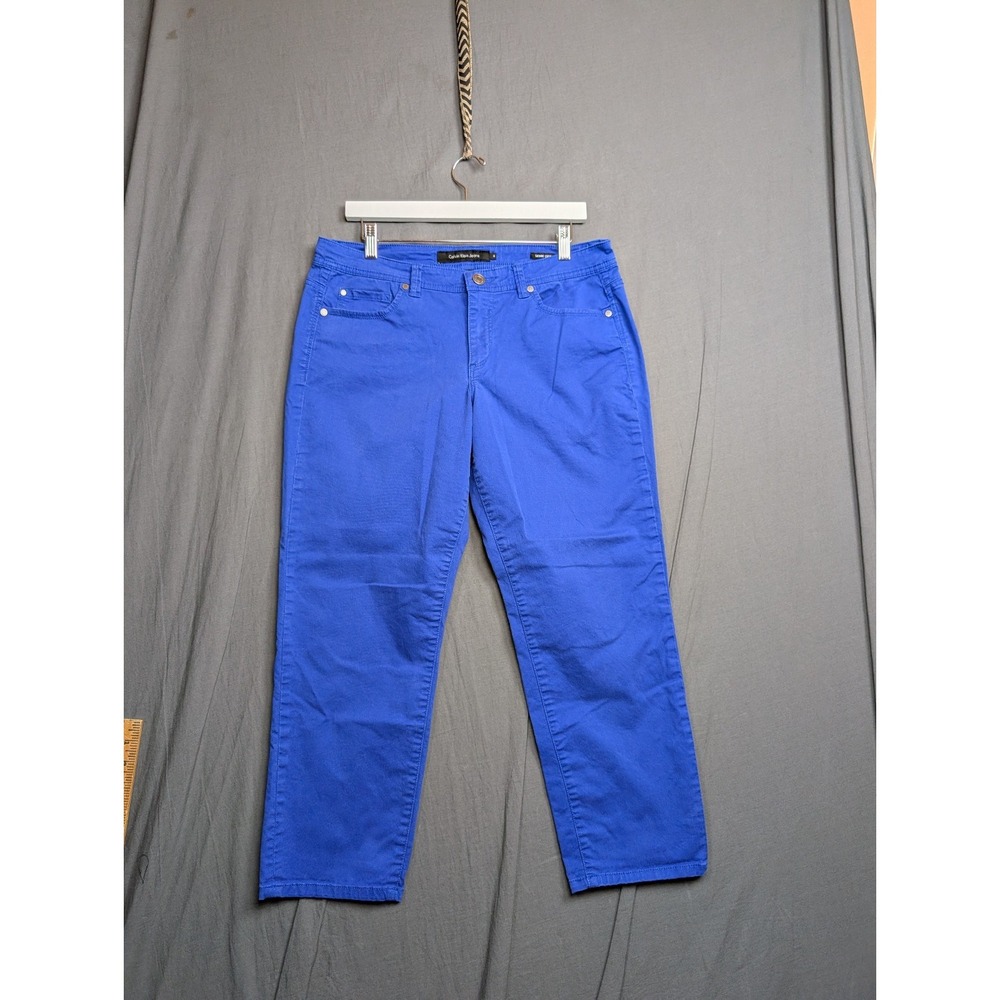 Calvin Klein Straight Leg Jeans in Bright Blue